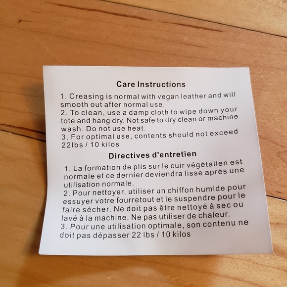 Vince Camuto Luck Tote - Black and Gray Vegan Leather - Picture 7 of 7